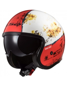 کلاه کاسکت LS2 Spitfire RUST White Red