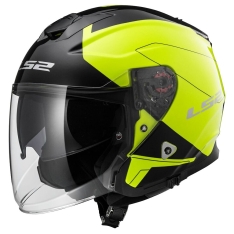 کلاه کاسکت LS2 INFINITY BEYOND BLACK H-V YELLOW