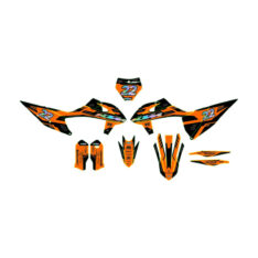 برچسب KTM Yellow-Orange-Black Decorative Sticker 78008190000