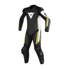 لباس دو تکه Dainese Suits Leather Assen 1 Pc. Perf Q90 Black/White/Yellow-Fluo 1513447